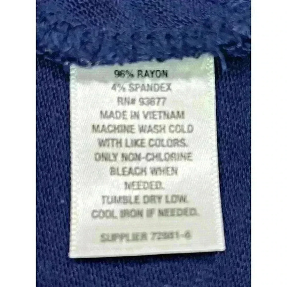 A.N.A. Women's Navy Scoop Neck Twist Front Tank SIZE-LARGE - Picture 4 of 5